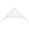 Ekena Millwork Pitch Naple Architectural Grade PVC Gable Pediment, 72"W x 36"H x 1"P (12/12) GPP072X036X100NAP - alternate 2